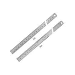 Vogel 1026330015, 6"/150MM Stainless Steel Rulers, (Front) Metric Graduations, (Back) Inches Graduation 1/10, 1/100