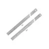 Vogel 1023360030, 12"/300MM Stainless Steel Ruler, (Front) Metric Graduations, (Back) Inches Graduation 1/10 , 1/100