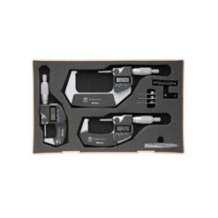 Mitutoyo 293-962-30, (Set Of 3) IP65, 0/75MM, Digimatic Digital Micrometer With Data Output (Both MM & Inches)