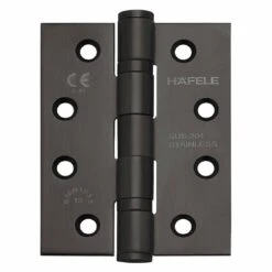 Hafele Satin Black 5"/125MM X 3-1/2 X 3MM Stainless Steel Door Hinges